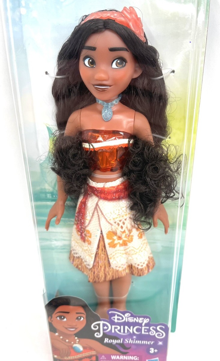 Disney Princess Royal Shimmer Moana of Oceana Doll Skirt Hairbow