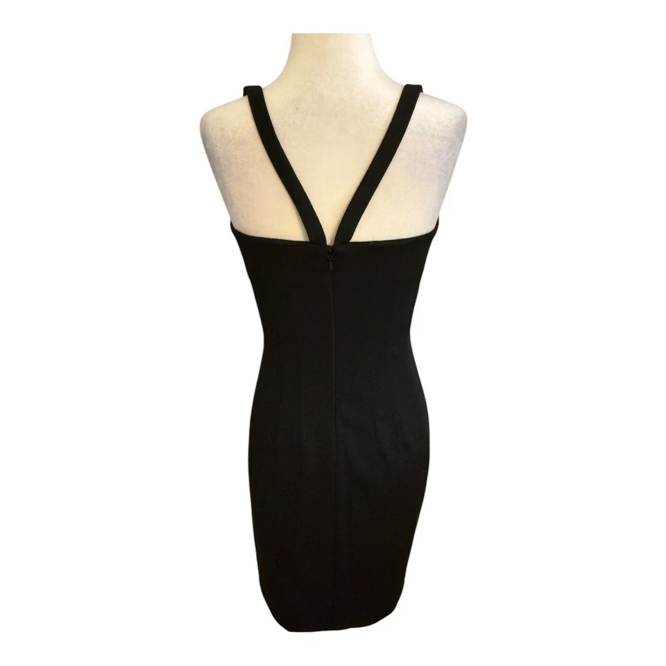 Vestido Jay Godfrey Lentejuelas Cóctel Fiesta Rojo Negro Bodycon Mini Talla 2 Foto 3 de 4