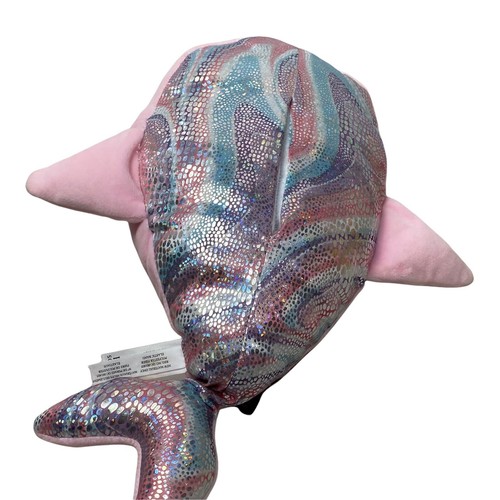 FAO Schwarz Glow Brights Narwhal Plush with Lights & Sounds Pink Rainbow Shimmer - Picture 7 of 7