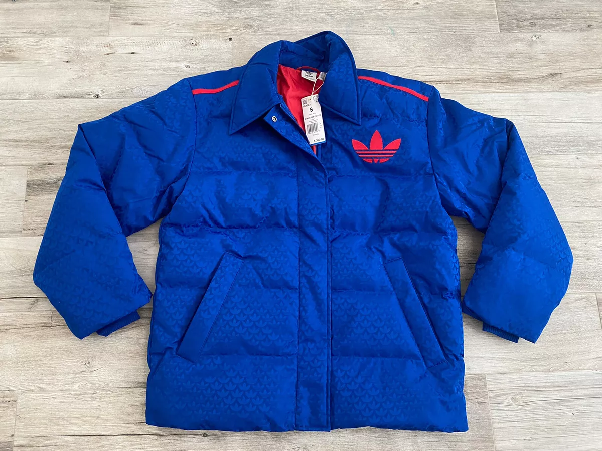 Adidas Originals Trefoil Puffer Duck Down Feather Jacket Coat Mens sz S Small