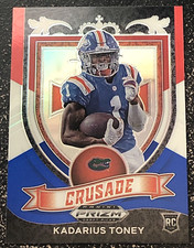 2021 Panini Prizm Draft Picks Red White and Blue #176 Kadarius Toney