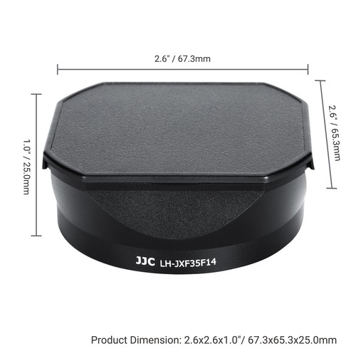 Metal Square Lens Hood with Hood Cap for Fujifilm XF 35mm F1.4 R on X-T5 X-Pro 3 - Picture 12 of 13