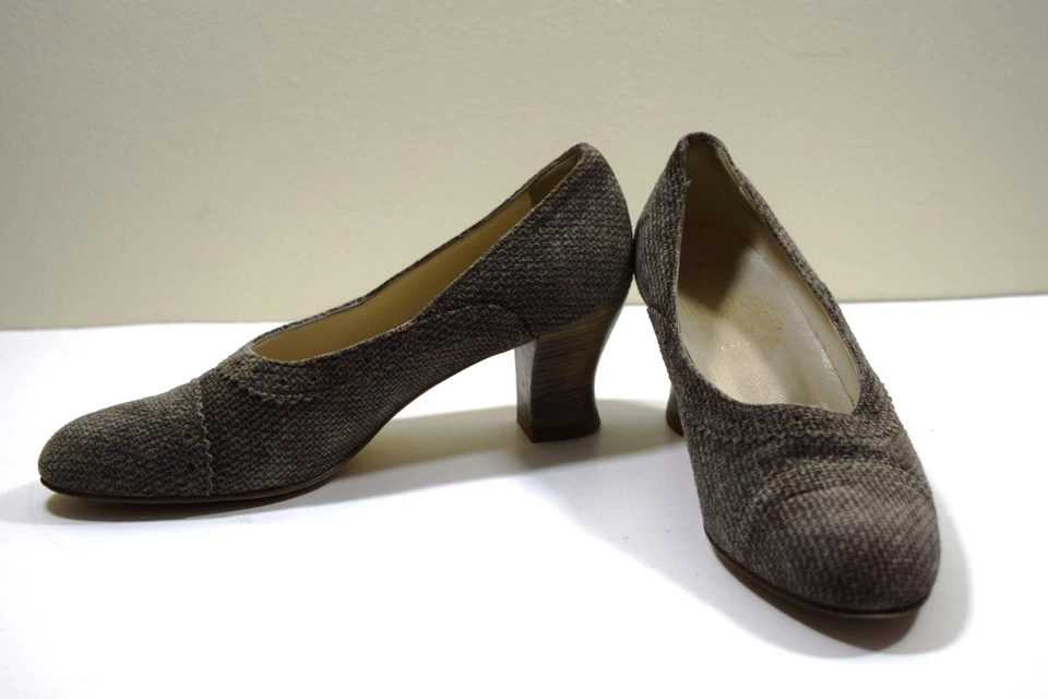 Женские туфли-лодочки Joan & David на каблуках с анималистическим принтом ручной работы в Италии 6,5 - Изображение 2 из 4