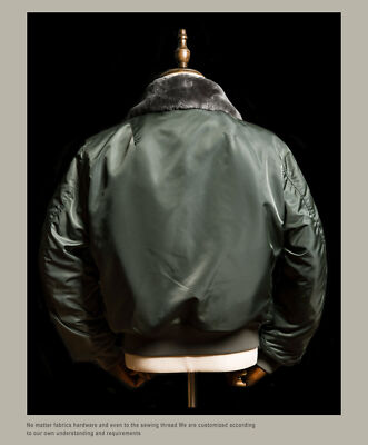 Red Tornado USAF B-15D Flight Jacket Winter Military Bomber Pilot