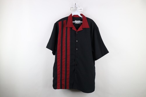Steady Clothing Leopard Print Bowling Shirt – Punk Rockabilly Button-Down – Short Sleeve – New With Tags