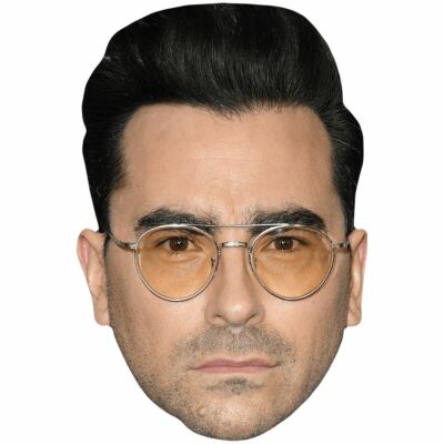 Dan Levy (Tinted Glasses) Celebrity Mask, Flat Card Face