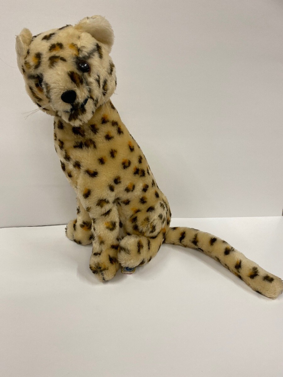 Vintage 1976 Dakin LEOPARD CHEETAH Stuffed Animal Plush 14