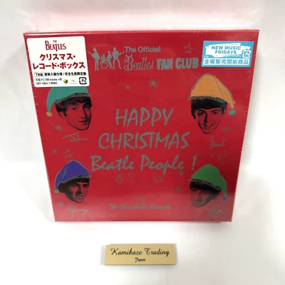 THE BEATLES Happy Christmas Beatle People 7x7" COLORED vinyl singles NEW box