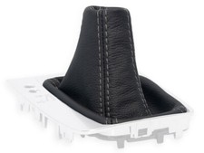 SCHALTMANSCHETTE FUR CITROEN DS5 automatik 2011-2018 SCHALTSACK LEDER NAHT GRAU