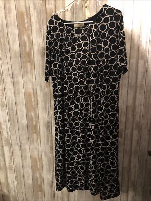 Penny C South African Fashion Black/White Dress Size 22 Womens