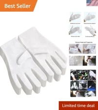 12 Pairs Soft Cotton Gloves for Spa, Jewelry & Eczema - Hand Care Essentials