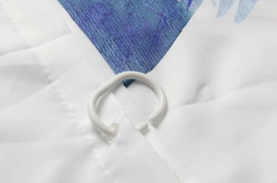 Waterproof Shower Curtain Polyester Fabric  Bathroom Curtains With Hooks Set - Image 4 of 4