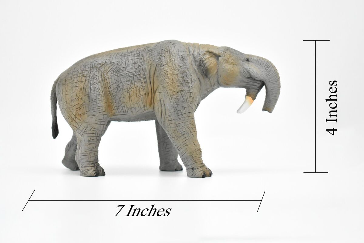 Deinotherium, Extinct Elephant, Museum Quality, Hand Painted, Rubber,  Educational, Realistic, Figure, Model, Replica, Toy, Kids, Educational