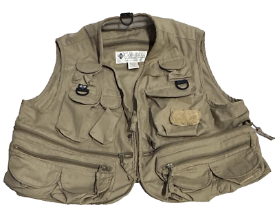 Vintage Columbia Sportswear Deschutes Fishing Vest Tactical