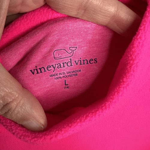 Girls Vineyard Vines button Shoulder Tunic Fleece Top - Picture 5 of 6