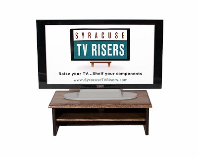  DARK WALNUT TRIPLE TIER TV Riser-26'' w x 14'' deep x 8 1/2''high syracusetvrisers