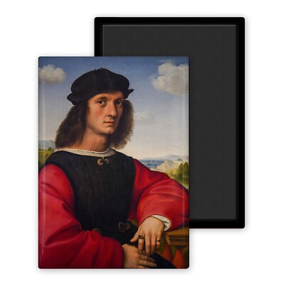 Portrait von Agnolo Doni - Raphael - Magnet 54 x 78 mm