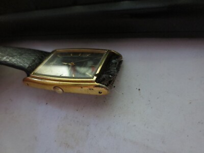 Vintage Citizen Mens Watch Original Gold Tone Parts Repair Quartz