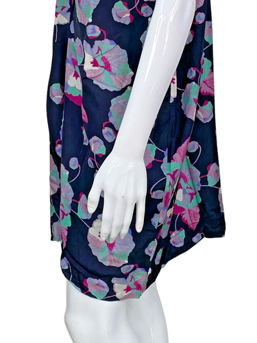 Isabel Marant Femmes Suzyli Imprimé Floral Noir Boho Soie Mini Robe Taille L 42 - Photo 12 sur 19