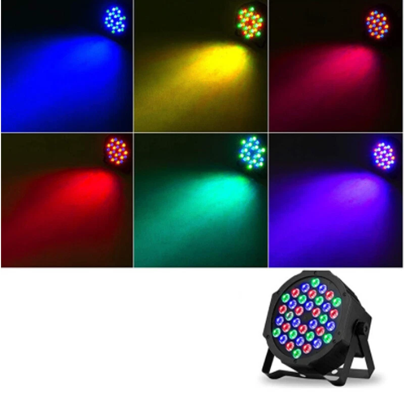 DMX RGB 36 LED Stage light Par Lamp Party Effect lamp DJ with Remote Controller - Image 3 of 4