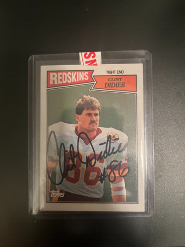 Washington Redskins Great Clint Didier signed card 1987 Topps #70