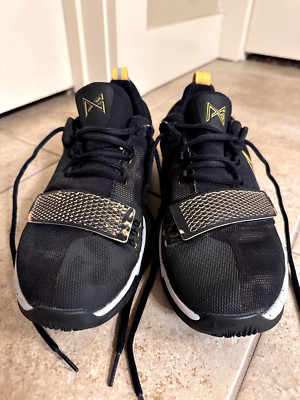 Nike PG 1 GS (Paul George) Black / University Gold Wolf-Grey 880304-006 Size 7Y