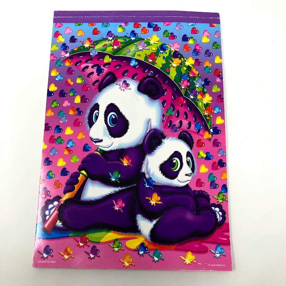 Lisa Frank Vintage Panda Painter Paper Notepad | eBay