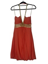 Boston Proper Dress Women’s Medium Peach Sleeveless Stretch Cóctel Party