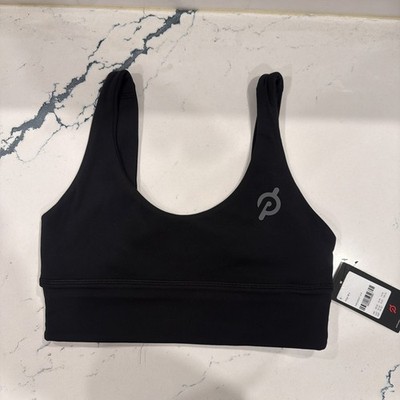 NWT Lululemon X Peloton Bra Women 6 Black Align Light Reversible lw2da8s