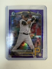 TSUNG-CHE CHENG 2025 BOWMAN CHROME 1ST PURPLE REFRACTOR PIRATES /250 