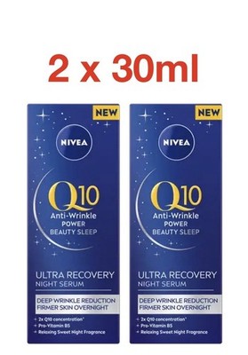 Nivea Q10 Anti-Falten Power Beauty Sleep Ultra Recovery Nachtserum 2 x 30 ml