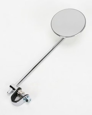 Emgo Universal Clamp-On Mirror Round - 10 Stem - Tinted - 3/4, 7/8 or 1 Bars - E