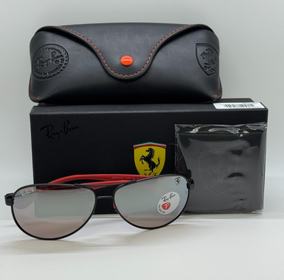 Ray Ban Scuderia Ferrari Rb8313m 8313 F002/h2 Black  display picture 3