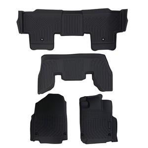 All Weather Rubber Floor Mats for Acura MDX 2022-2025 Black TPE Car Carpet