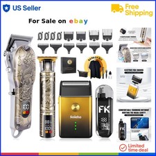 Electric Hair Clipper Set Cordless Professional Grooming Kit for Men