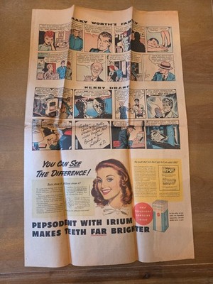 Vintage 1945 Sunday Newspaper Comics ''Funny Papers''