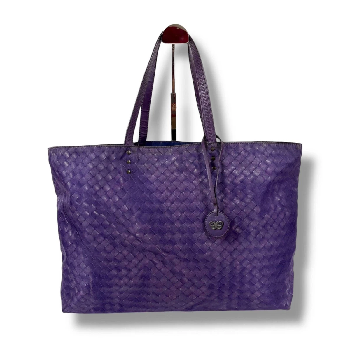 【BOTTEGA VENETA】トートバッグ　パイソン　レザー　パープル　A4 Bottega Veneta Woven Purple Bags & Handbags for Women for sale | eBay