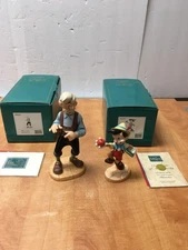 WDCC Geppetto Good-bye Son" & Disney's Pinocchio Good-bye Father Set Box & COA