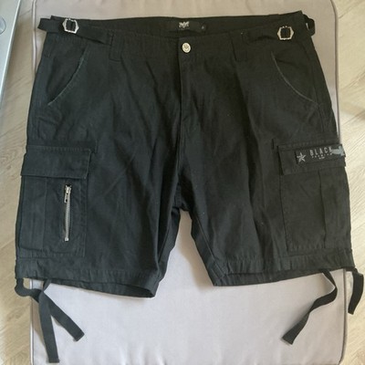 Black Premium Cargohose / Shorts EU Gr. 34, Dark, Gothic
