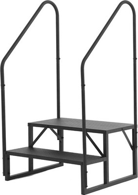 RV Step Stair mit Handlauf 2-Stufen Rutschfeste Leiter Portable Pool 660 lbs
