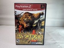 Cabela's Dangerous Hunts Greatest Hits (Playstation 2 PS2 2003) CIB Red Label