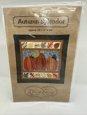 PUMPKINS, AUTUMN SPLENDOR, Craft Pattern, Wall Hanging, Fall Decor, Applique NEW
