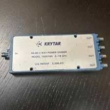 KRYTAR 7020180  MLDD 4 WAY POWER DIVIDER 7020180 2-18 GHz RF Coaxial