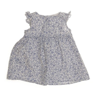 Mango, Kleid, Größe: 80, Blau/Weiß/Mehrfarbig, Baumwolle, Blumen, Mädchen #THm