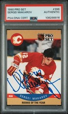 1990-91 Sergei Makarov Pro Set Rookie RC Signed Autograph Auto PSA/DNA Authentic