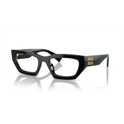 MIU MIU MU 03XV Black Gold 1AB-1O1 51mm Women Eyeglasses Rxable