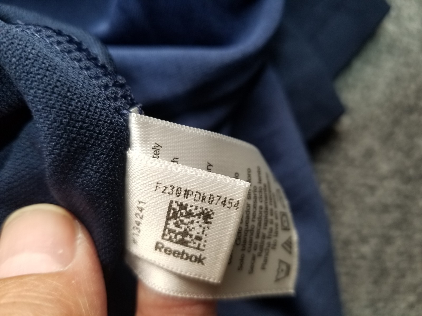 Reebok Pullover Jacket Half Zip Blue Active - image 11