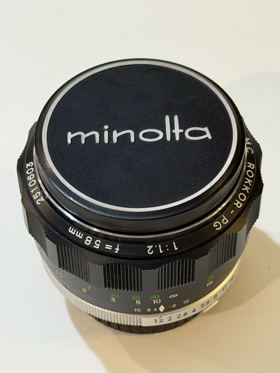 Minolta 58mm Focal f/1.2 Camera Lenses for sale | eBay