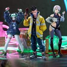 Cyberpunk Edgerunners Figure Set-David,Lucy Rebecca Action Statues Collectible