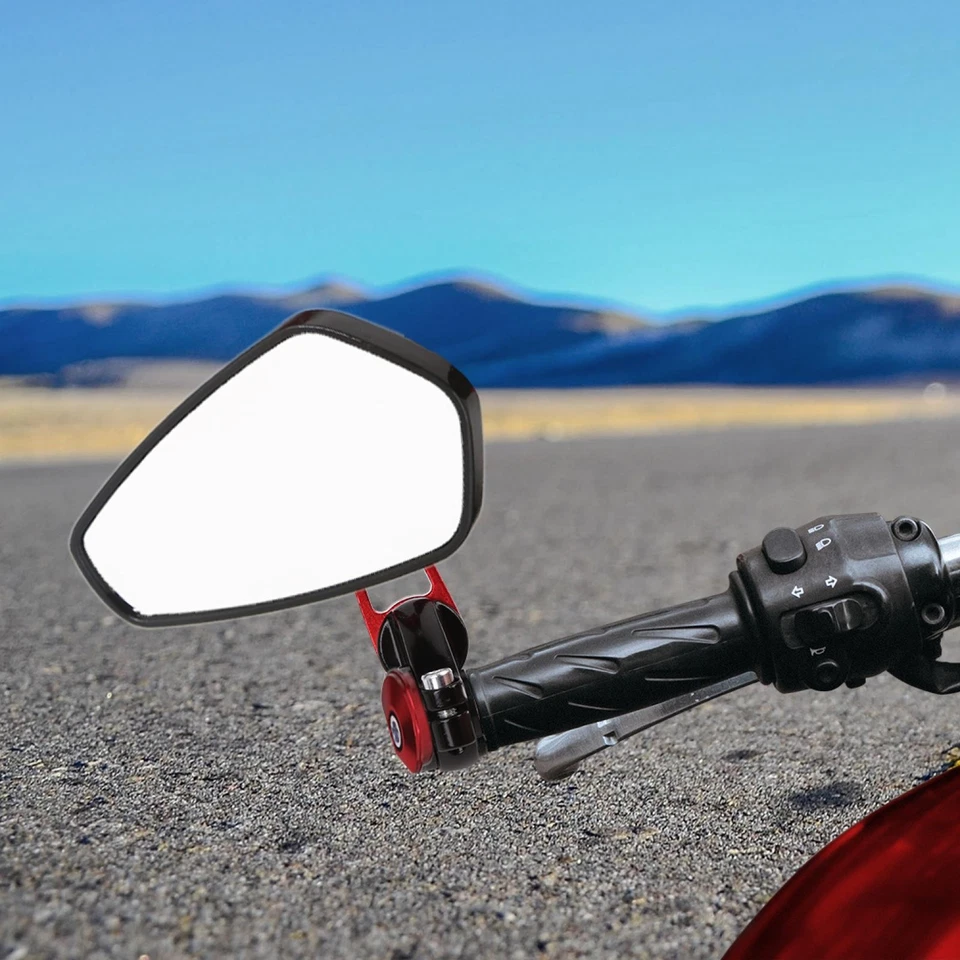 Par de espejos retrovisores de extremo de barra de 7/8" para Suzuki para Yamaha para Honda  Foto 2 de 4